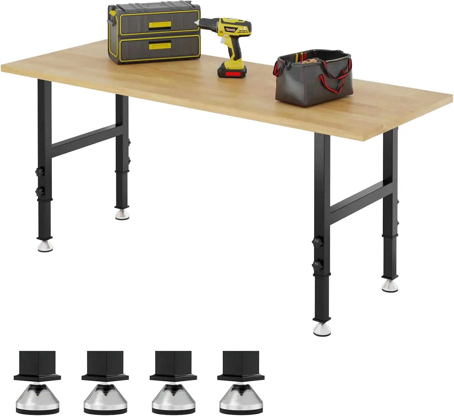 

Kieperi 48”Adjustable Work Bench,2000 Lbs Capacity Workstation for Garage