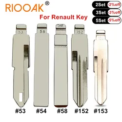 VAC102 Blade #53 #54 #58 #152 #153 Remote Key Blade KD VVDI Uncut Flip Blank For Renault Megan Dacia Clio Duster