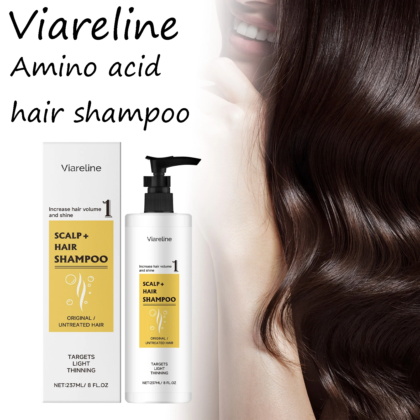 

Шампунь для волос с аминокислотами, питательный, нежная очистка волос, грязи, удаление перхоти, укрепление корней волос, насыщенный пузырь, шампунь для волос