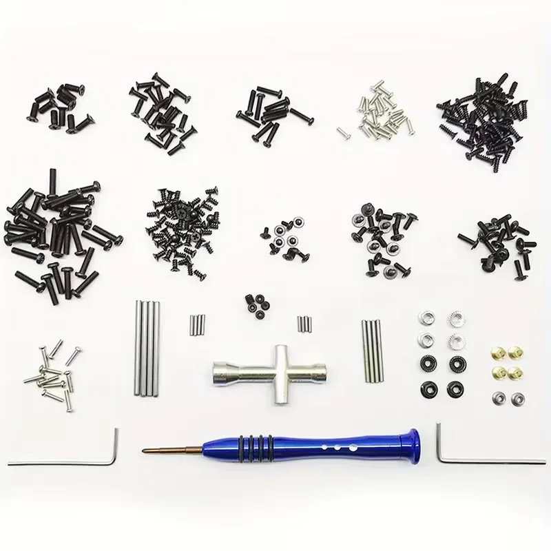 316pcs RC Car Tool Kit Set with M2 M2.5 M3 Screws, Nut, Wrench - Repair Supplies for WLtoys 1/14 144001 RC Car Accessories