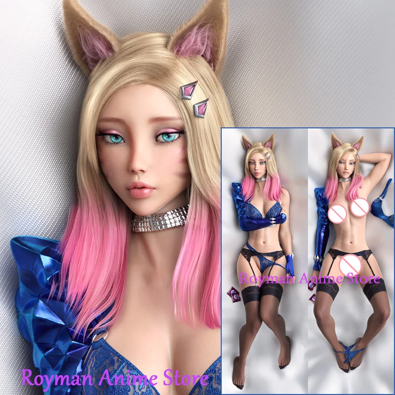 

Dakimakura Anime K/DA Ahri League of Legends Double Sided Print Life-size Body Pillow Cover