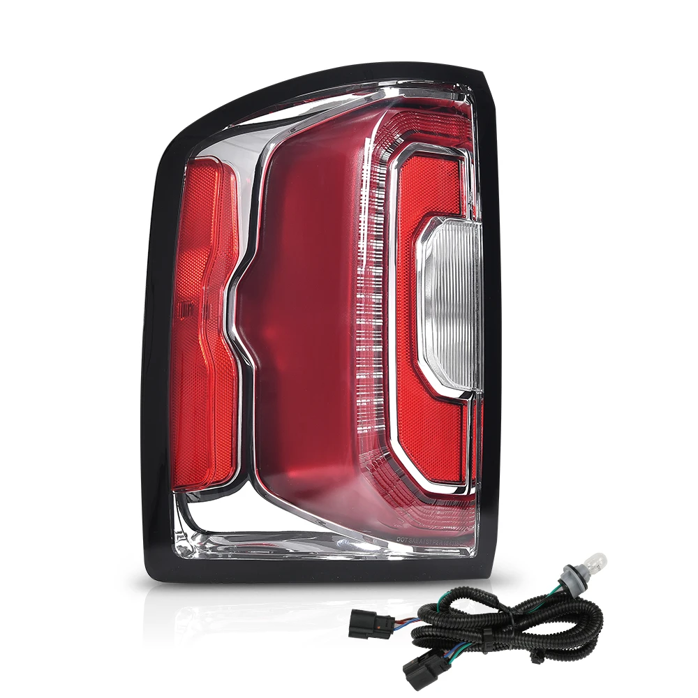 أضواء خلفية Led مع لمبة مجموعة مصابيح الفرامل اليسرى لـ Gmc Sierra 1500 16-18/Gmc Denali 1500 2016-2018/Gmc Sierra 1500 Limited 2019