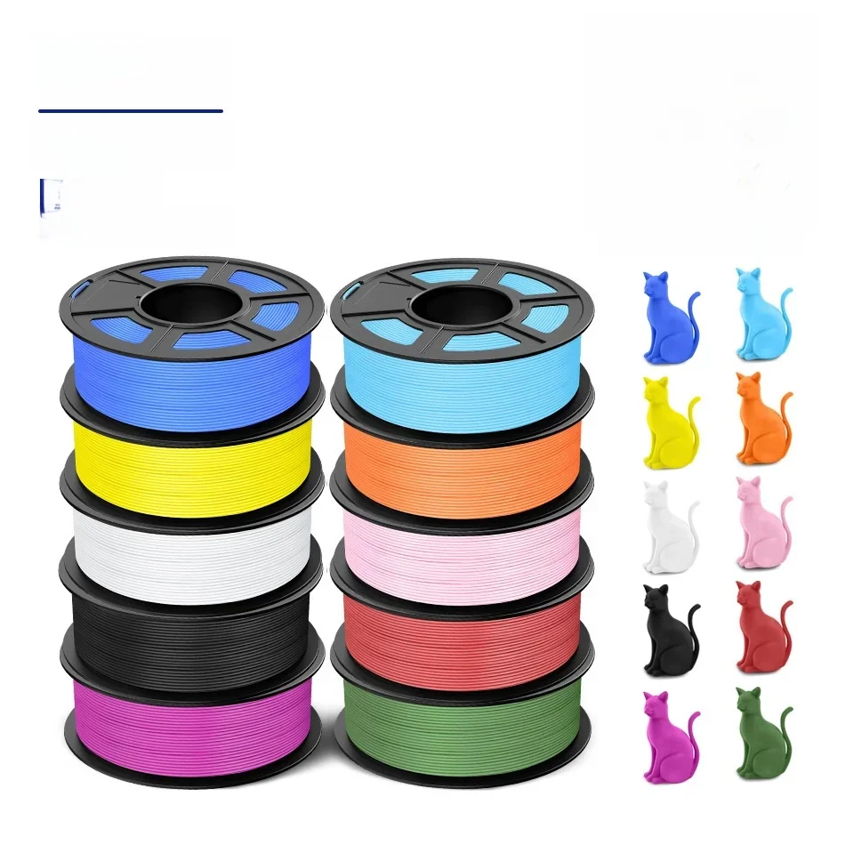 JAYO High Speed Matte PLA Filament 3D 1.75MM PLA Classic Filament do Drukarek 3D 10 Rolek Czysto Nawinięty Filament Matowy o Wysokiej Wytrzymałości — zdjęcie produktu 7