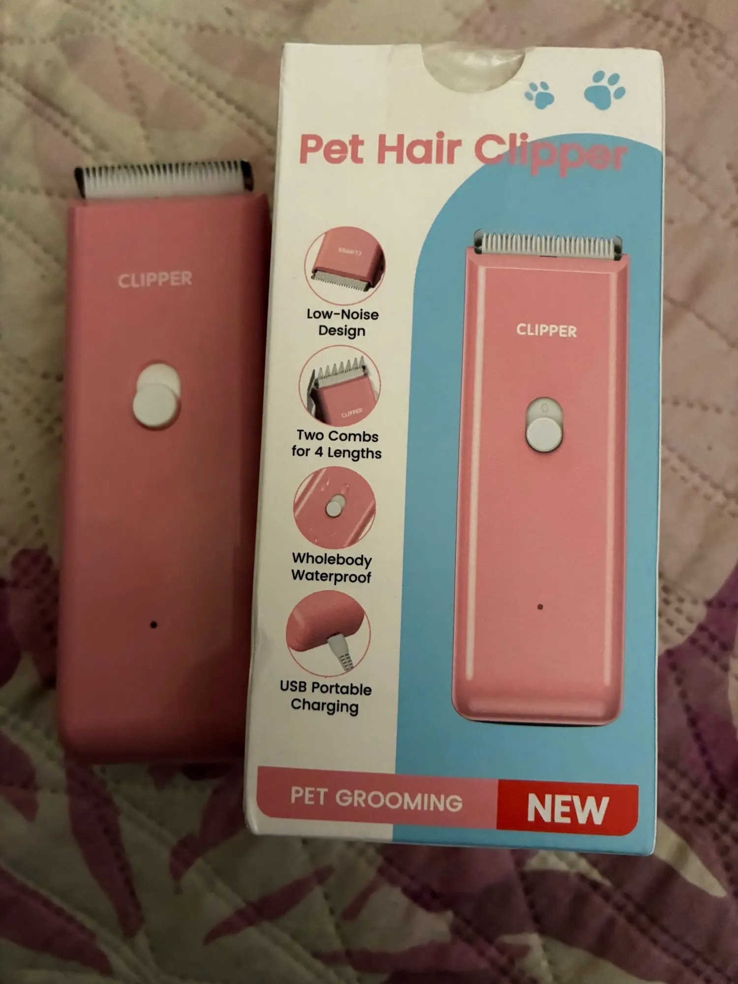 Customer review photo for Cordless Pet Grooming Clippers