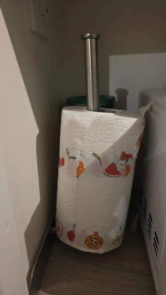 Kitchen Paper Towel Holder Adhesive Tissue Hanger Toilet Roll Paper Dispenser Cabinet Storage Napkin Rack Bathroom Accessories photo review