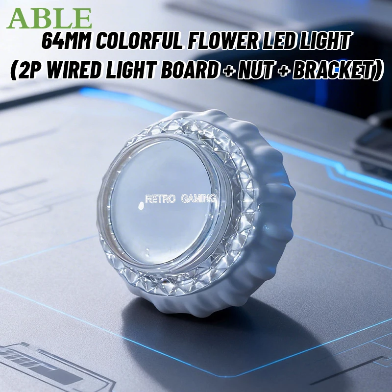 Arcade LED button 64mm Electroplated luminous button claw machine kit Buttons With micro switch button for Arcade Game