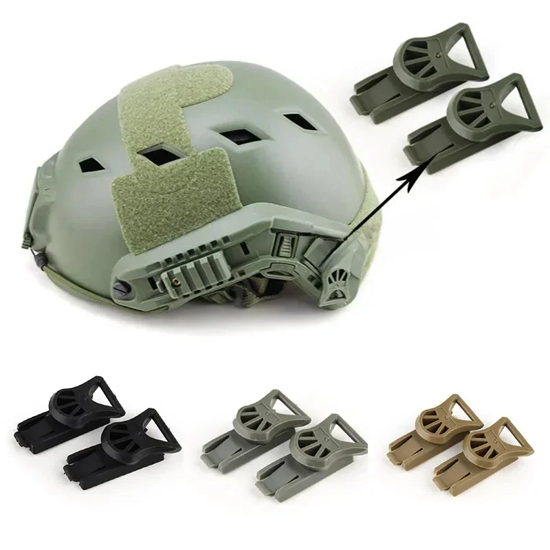 1 paire de Clips pivotants pour lunettes FMA, Rails latéraux pour casque rapide, casque tactique Airsoft, accessoire pour casques de Paintball à montage latéral en plastique