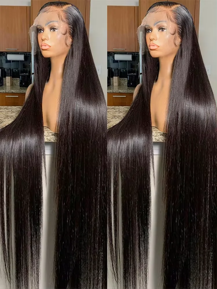 30 inch Straight Lace Front Wig 13x4 13x6 Hd Lace Frontal Wig Human Hair Pre Plucked Straight Lace Front Human Hair Wigs