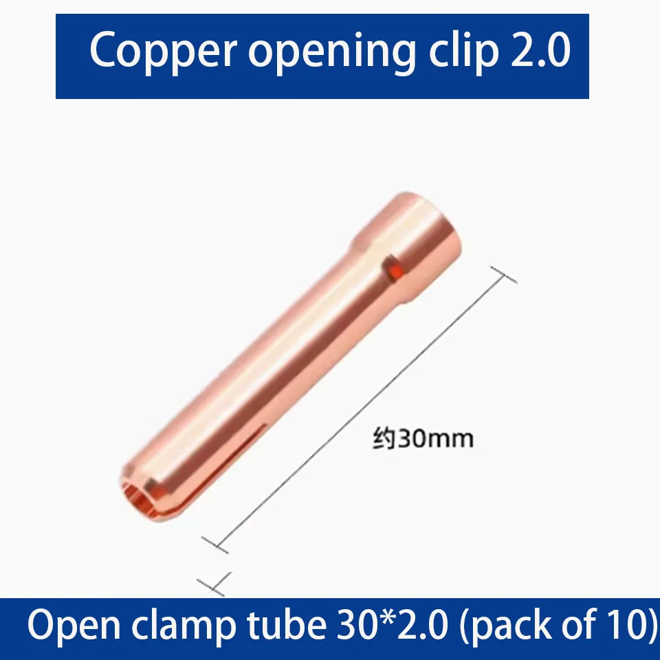 New Argon Arc Welding Open Clamp Pipe Welding Machine Accessories Copper Open Clamp 2.0/2.4/3.0/3.2