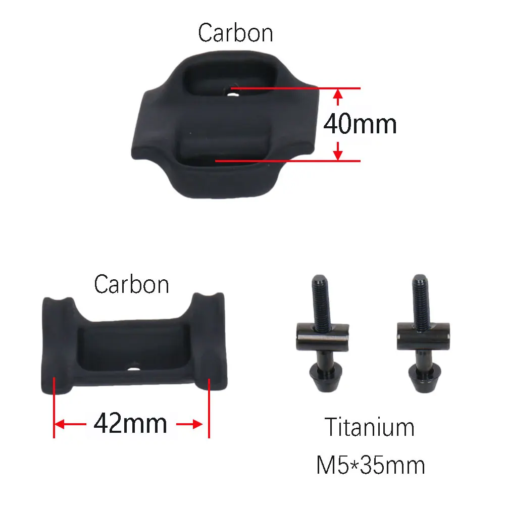 Elita one carbon Sattelstütze Ersatz Kohle faser obere Abdeckung Basis Titan Schrauben