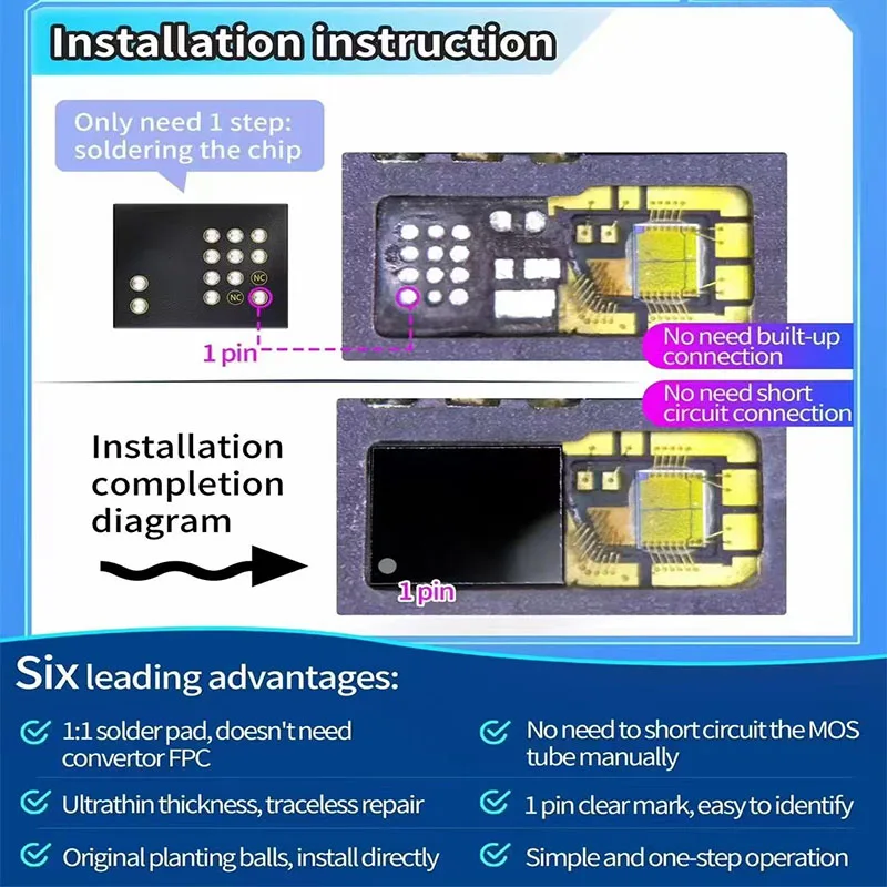 JC Đa Năng Chấm Bi Máy Chiếu Chip Cho X-12 Promax iPad Pro4 Không Mài Yêu Cầu Không Truyền Yêu Cầu Tất Cả Trong Một Mặt ID Sửa Chữa