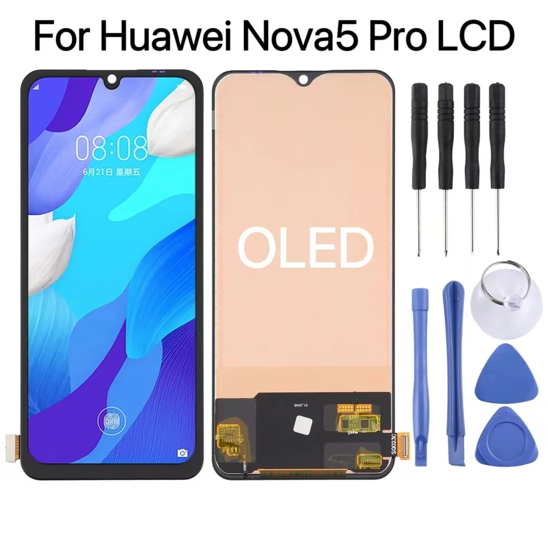 

6.39 inches OLED Screen Suitable for Huawei nova5pro screen assembly LCD touch internal and external display integrated