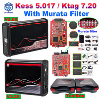 EU Red Kess V2 V5.017 KTAG 7.020 2.25 OBD2 Car Truck ECU Chip Tuning Repair Tool Online Unlimited Programmer with Murata Filter