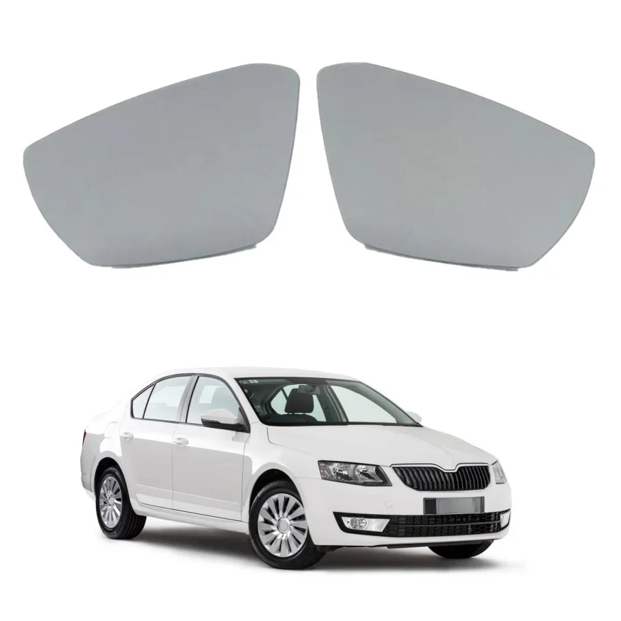 Szkło lusterka do Skoda Octavia A7 Mk3 5E Sedan & Combi 2013 2014 2015 2016 2017 Stylizacja drzwi samochodu Tylne podgrzewane lusterko szklane — zdjęcie 2