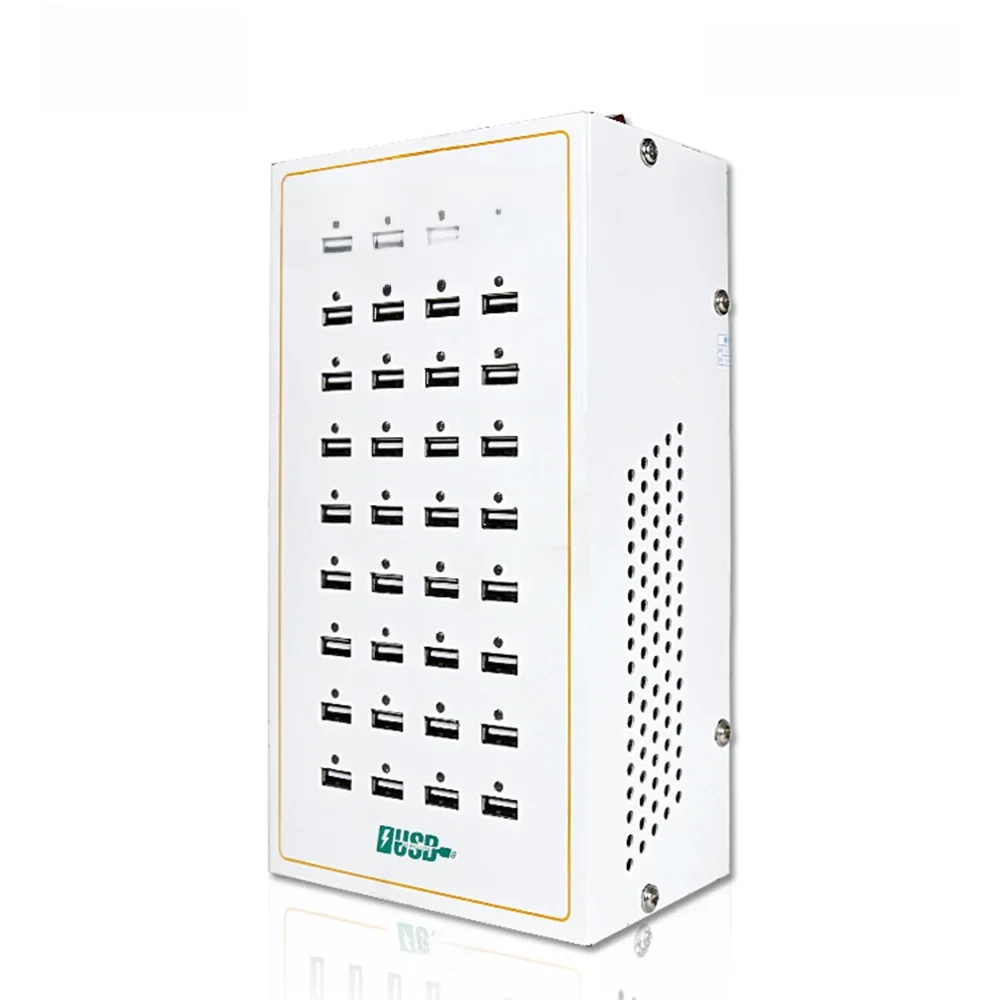 Smart 32 Ports USB Hub Charging Station Power Outlet Multi Port Speed Wall Charger Dock Charger Home Office Adapter