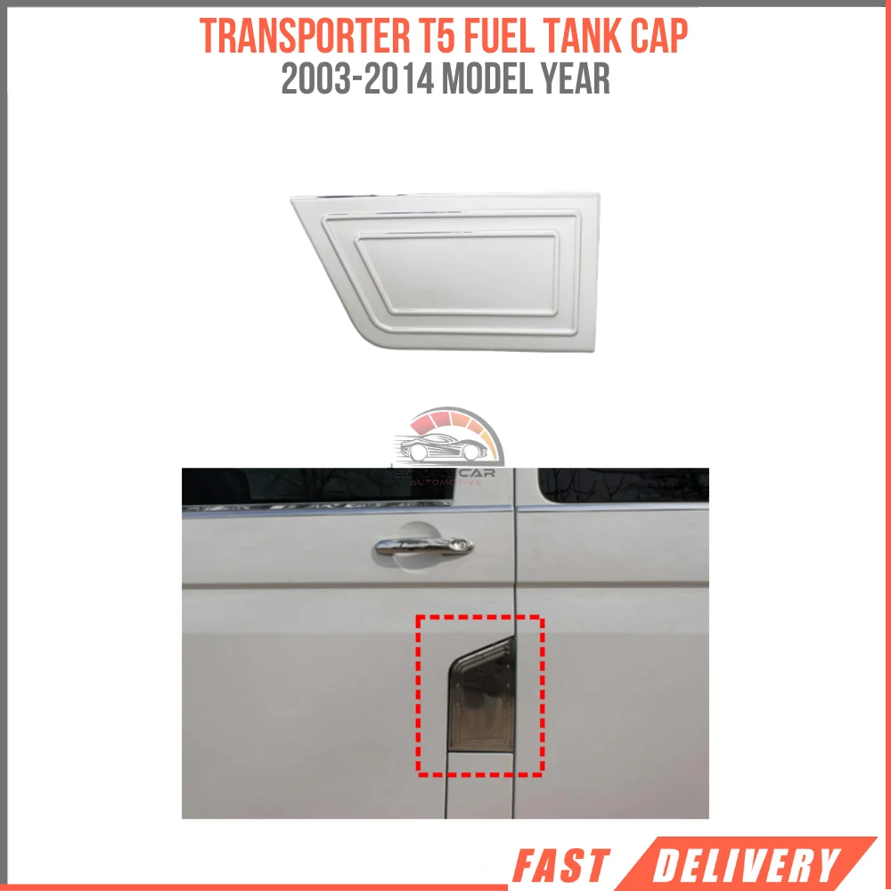 

Fuel tank cap for volkswatern Transporter T5 stainless steel 2003 to 2014 Model year external access carrier Gray