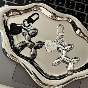 Cute Cartoon Balloon Dog Key Keychain Women's Keywalk New Car Office 6 Main Sales Keychain - №4