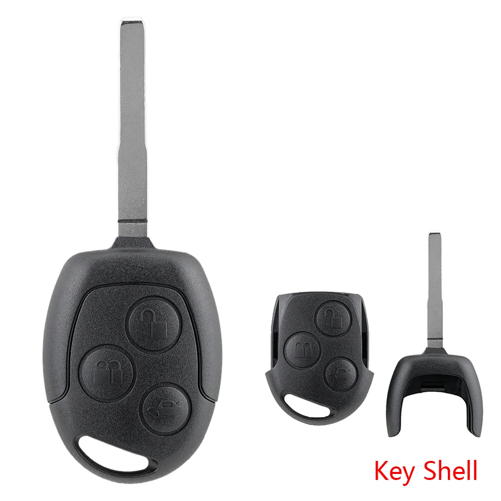 

3 Button Remote Car Key Fob Case Shell + Blank Blade for Ford Fiesta Focus Mondeo C-Max S-Max Fushion Fushion 2004-2014