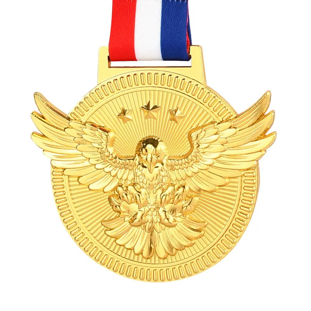 3D Eagle Medal Blank Medals For Any Competition Award Eagle Medalion Winner Reward Encourage Badge Free Print Logo On The Back