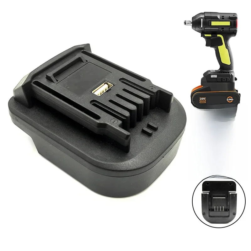 Akumulator konwerter do obsługi Worx 4Pin Orange do obsługi Worx 5 Pin zielony 20V akumulator litowo-jonowy akumulator zapasowy konwerter — zdjęcie 2