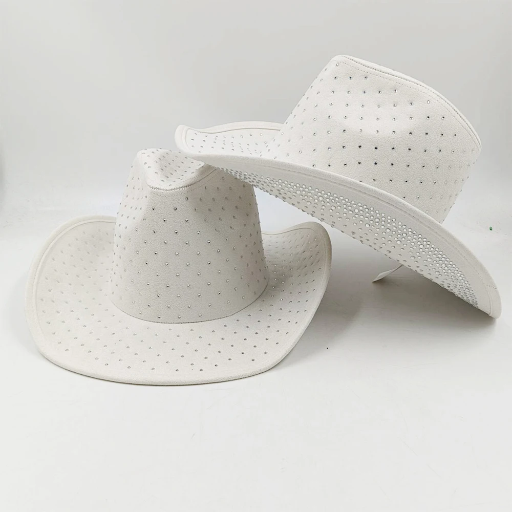 cowgirl hat white rhinestone cowboy hat nashville bachelorette hat bachelorette party bride concert outfit gift