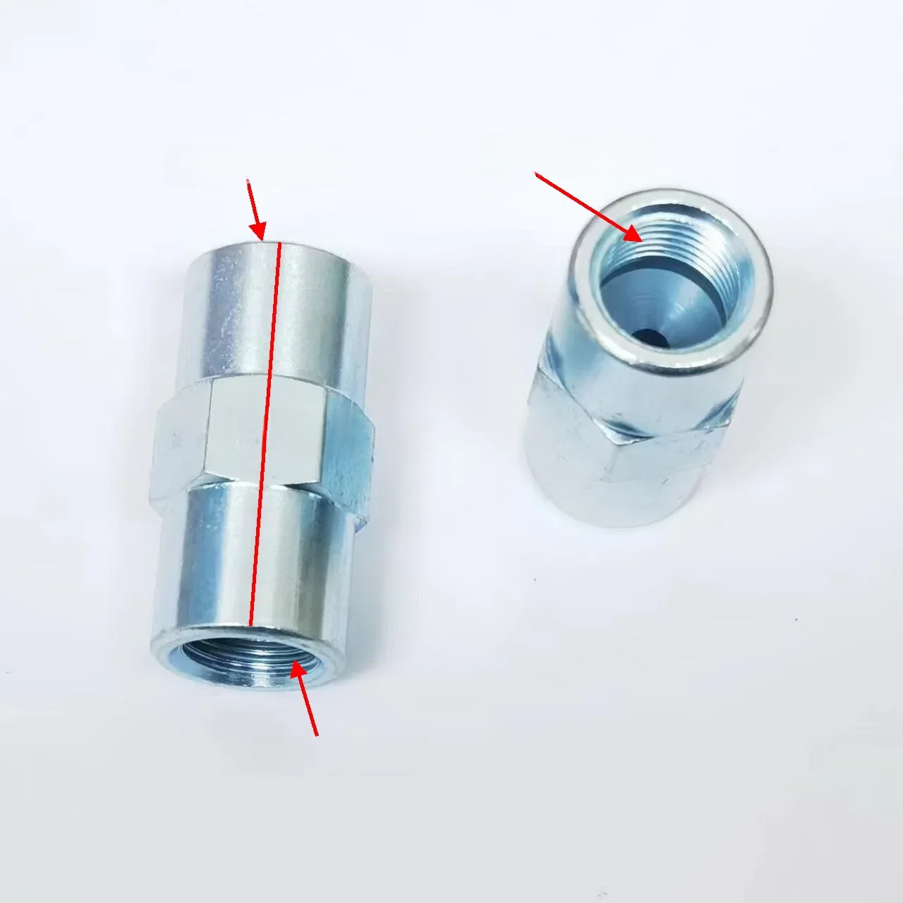 Żeński Adapter rury przewodowe z przewód hamulcowy sprzęgła M10x1 do M10x1 — zdjęcie 2