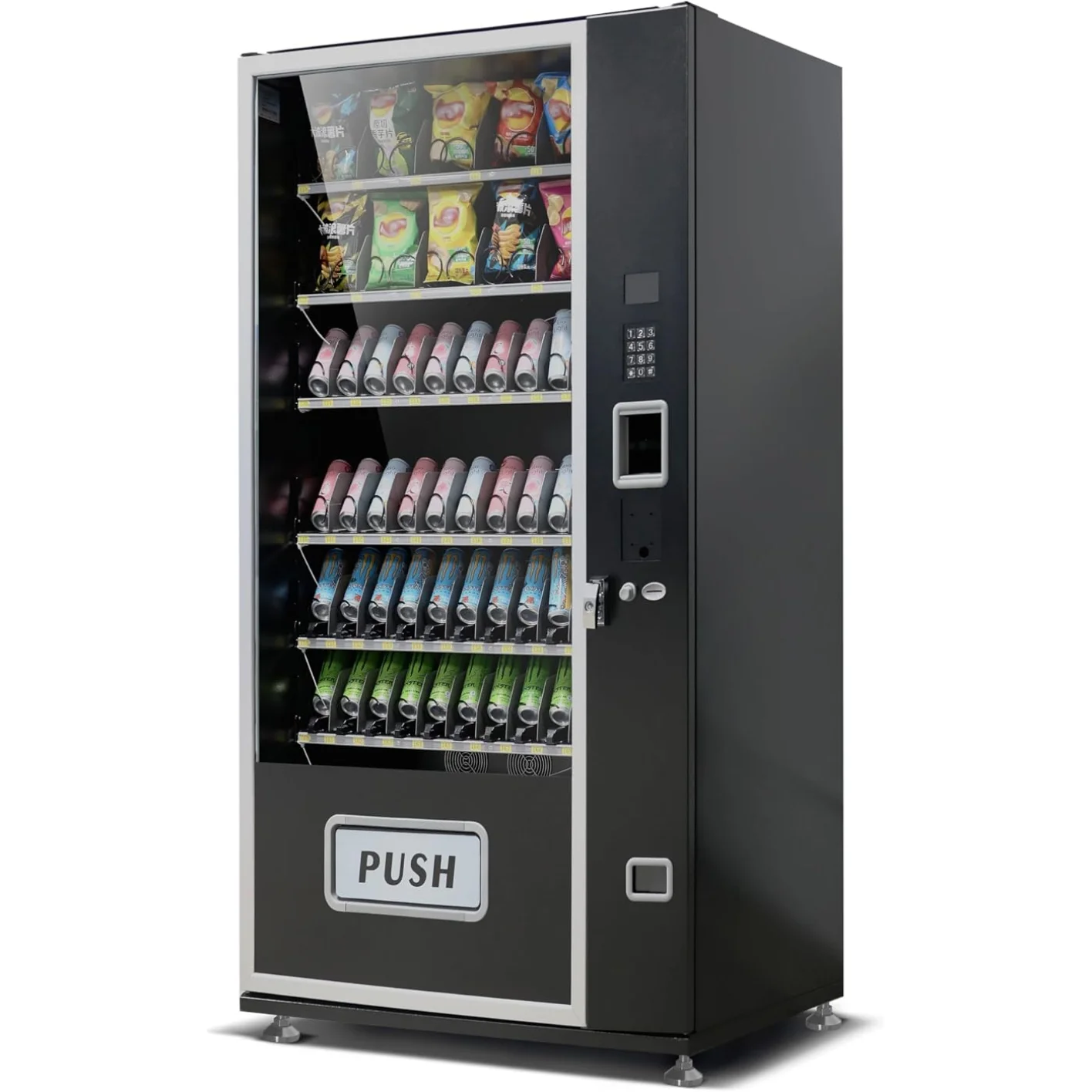 EXTRA LARGE BEVERAGE SNACK COMBO REFR!GERATED VEND!NG MACH!NE W!TH STRAT!F!ED TEMP CONTROL G660