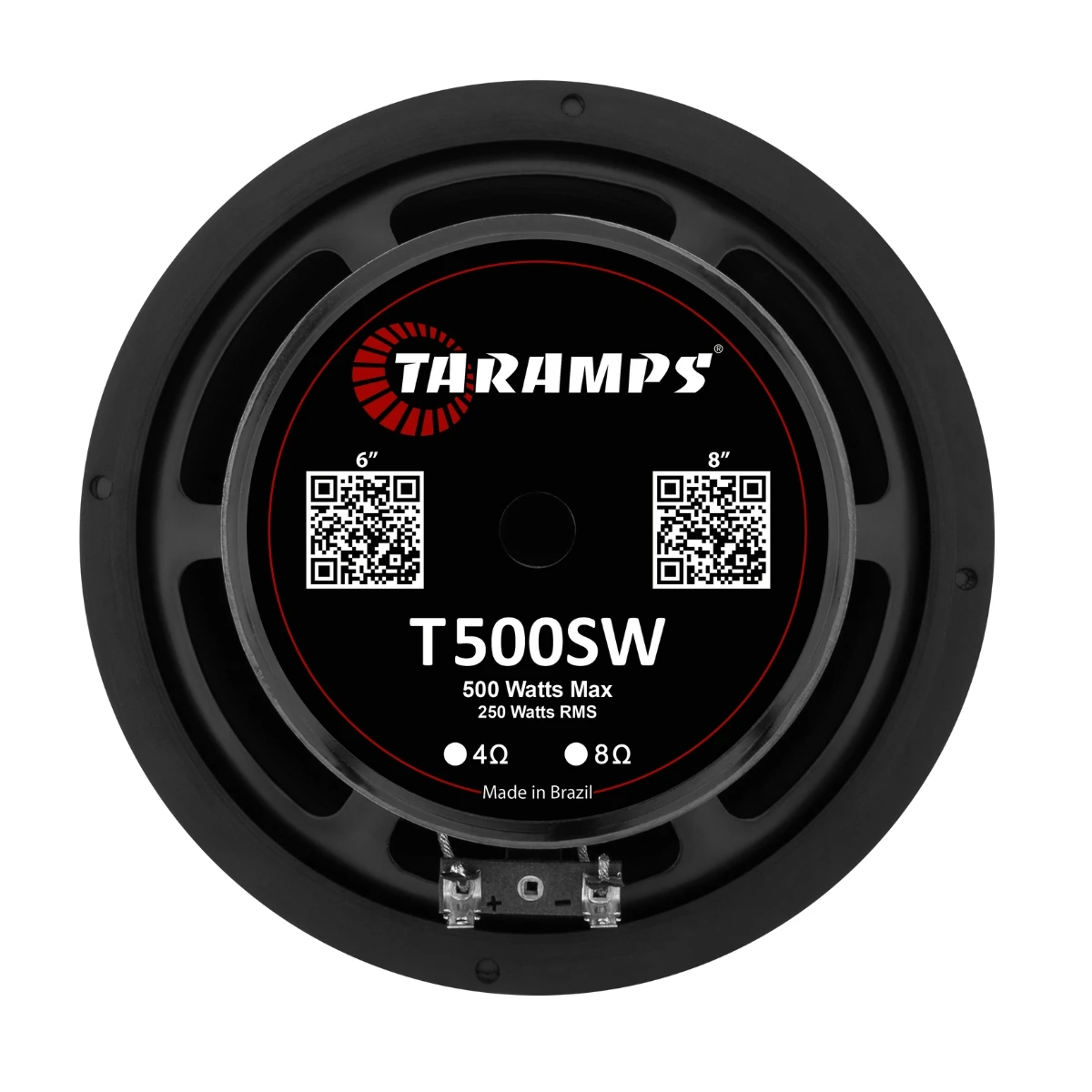 مكبر صوت Taramps Subwoofer ، T 500sw ، 6 مواقع ، W ، RMS ، 4 أوم