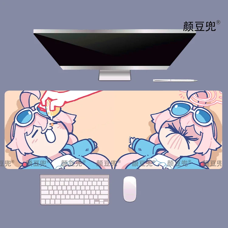 

Takanashi Hoshino Anime Blue Archive For Large Size Gaming Mouse pad Gamer Company Keyboard Mouse Mats Carpet Computer Desk Mat