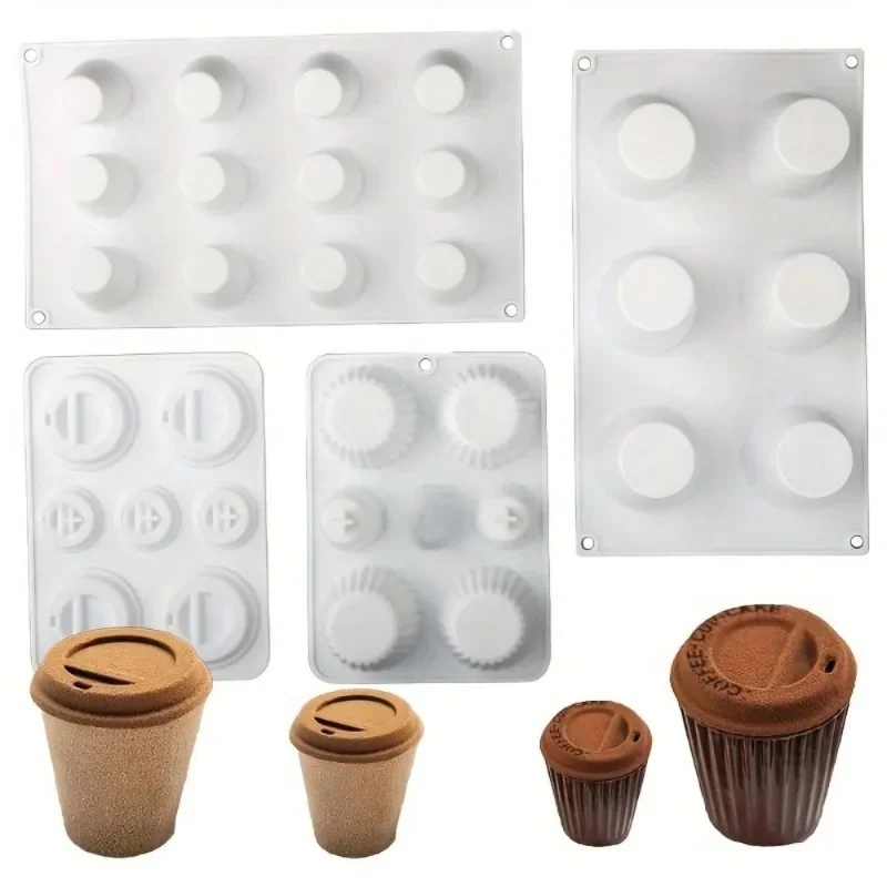 Kaffeetasse Silikonform Becher Design Backutensilien Dessert Kuchen Muffin Pudding Gebäck Werkzeuge Easy Release Küchenzubehör