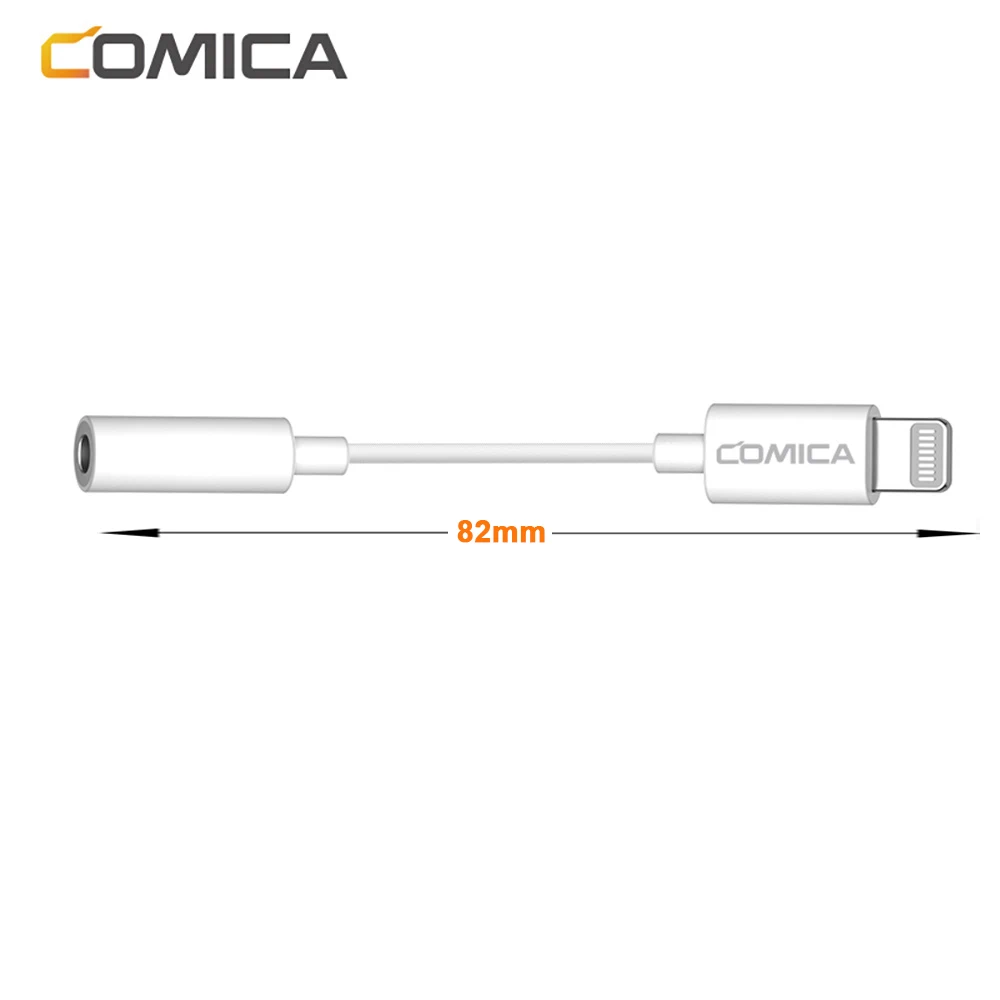 Comica CVM-SPX-MI Audio Cable Adapter 3.5mm TRRS TO Lightning Audio Cable Duplex Data Transmission Sound Cable For Microphone