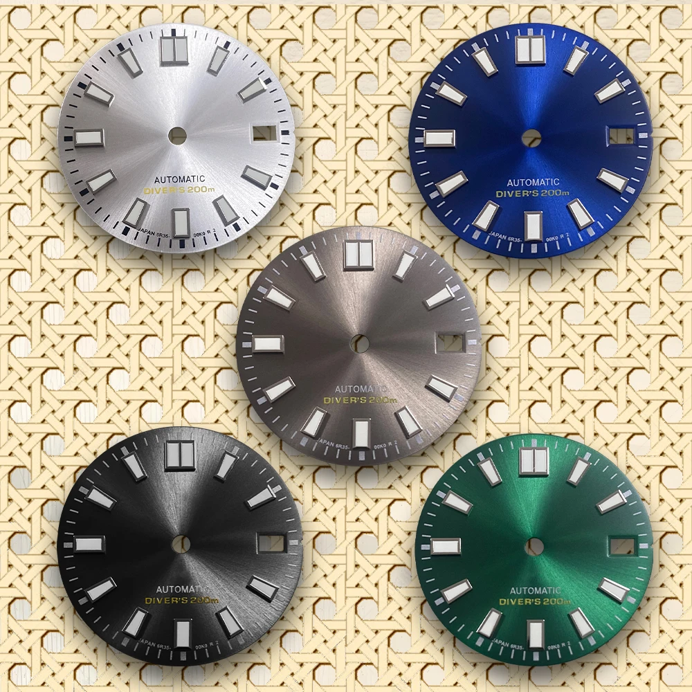 

Watch accessories with high-quality 28.5mm large nail sun pattern, suitable for mounting NH35/36/4R movements S LOGO Dial