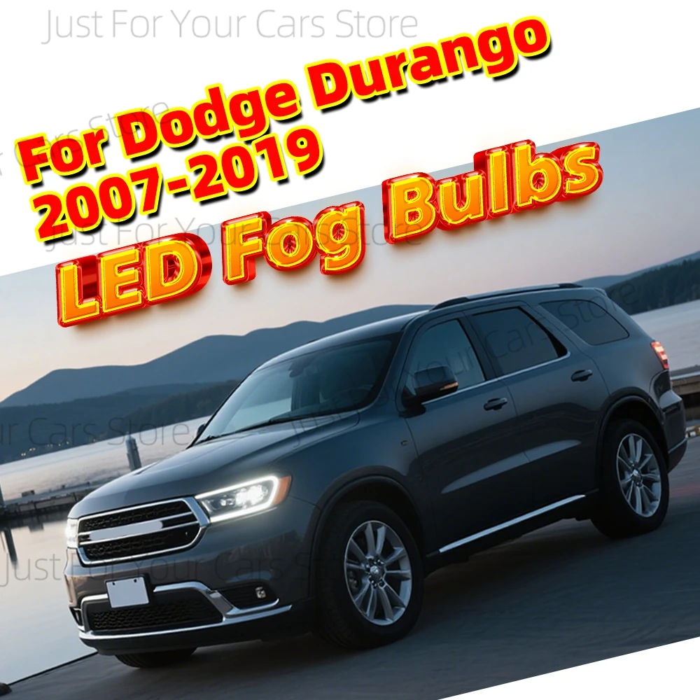 

2 противотуманные фары 6000K, автомобильные противотуманные фары, лампы Canbus для Dodge Durango 2007-2019 2008 2009 2010 2011 2012 2013 2014 2015 2016 2017 2018