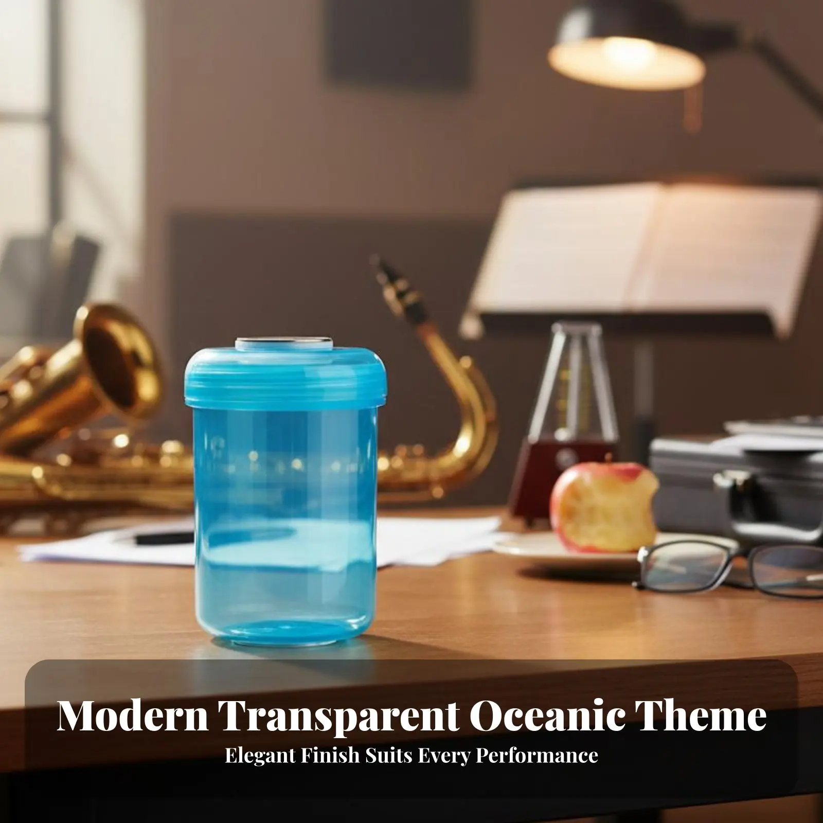 Portable Watertight Reed Storage Container Durable Plastic Reed Soaking Cup  For Sax Clarinet Musical Instrument Maintenance