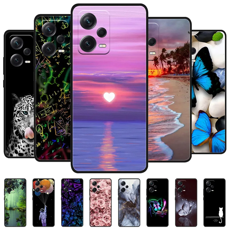 

For Xiaomi Redmi Note 12 Pro 5G Case Phone Cover Soft Silicon Shockproof TPU Funda On Redmi Note 12 Pro 5G NFC Protection Capa