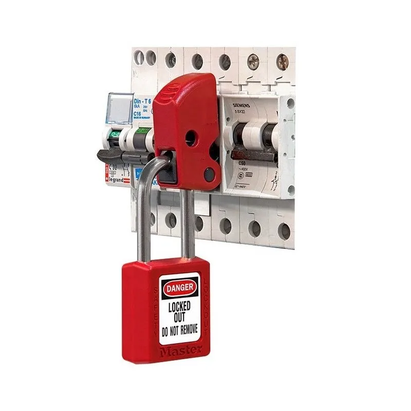 universal MCB lockout lock dog, MCB lock toggle lock safety circuit breaker lock masterlock