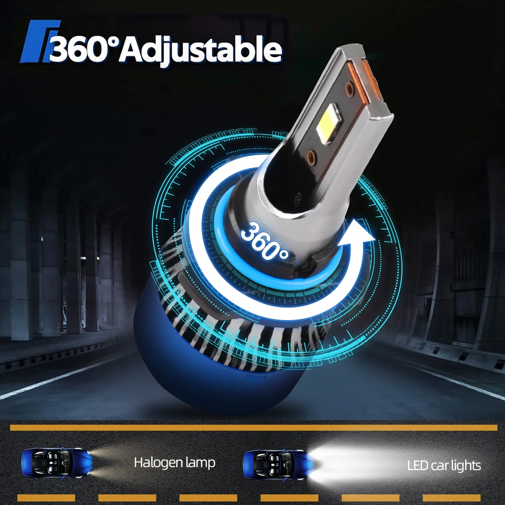 2/6x For Nissan Rogue 2014 2015 2016 2017 2018 2019 2020 High Low Beam 20000LM Headlight 12V LED Bulbs 3570 CSP 6000K Fog Lamps