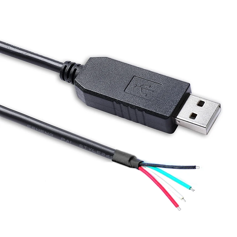 USB إلى Uart TTL 3.3 فولت سلك نهاية محول كابل محول 6FT غزير PL2303 رقاقة سلك فتح كابل