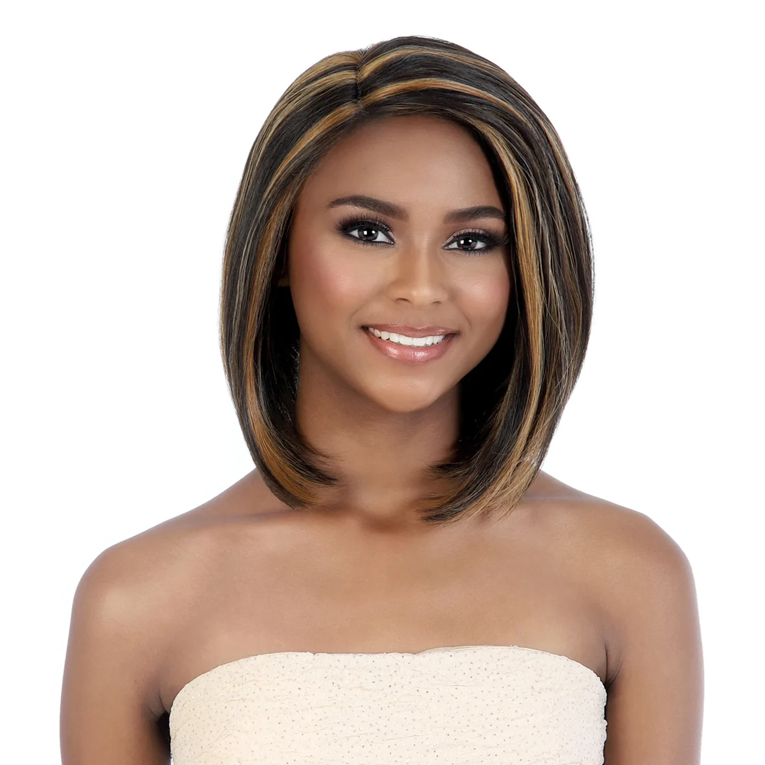 

Синтетический парик Motown Tress HD с кружевной передней частью, невидимая глубокая часть, кружево LDP-Touch