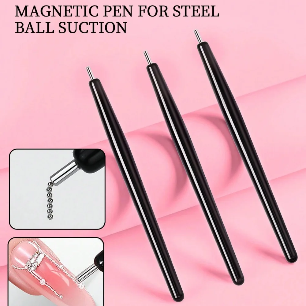 Klimonla 1pc New Nail Art Magnet Pen - Strong Magnetic Sticky Tool For Cat Eye Gel & Nail Polish