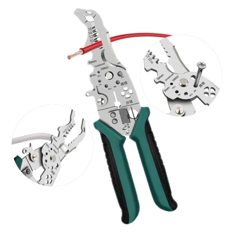 Wire stripper Multi-use Wire-Ripper pliers Multi-function pliers tnipper cable squeezing cutter Crimper Crimping tripping tools Multitool Plier