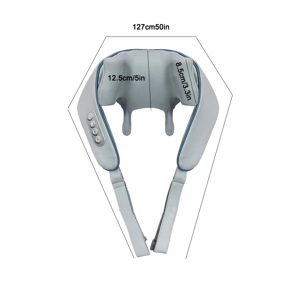 Nieuwe draagbare mini ontspannende slepen kneden elektrisch verwarmde envelop trapezium spier nek multifunctionele shiatsu massage sjaal ﻿