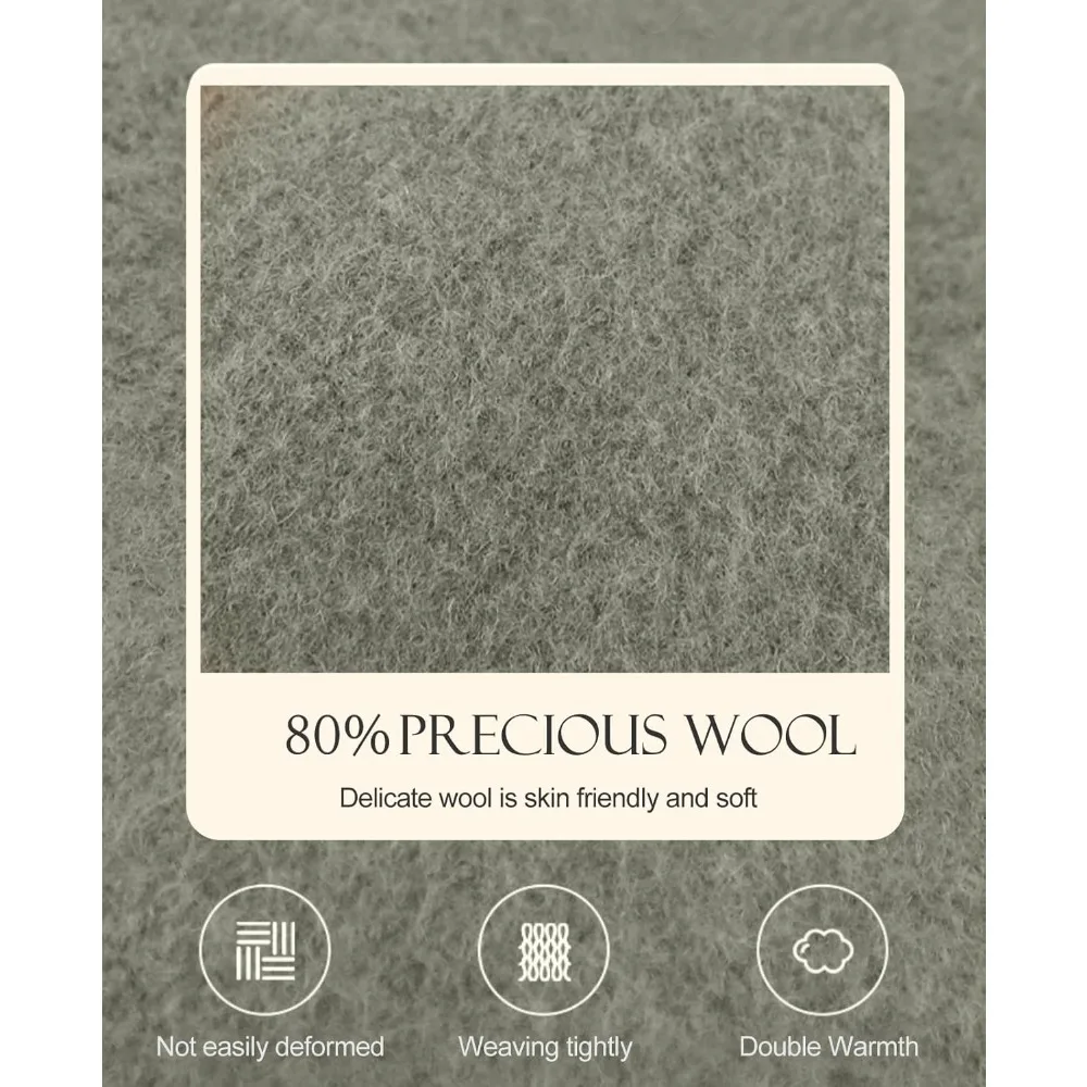 قبعات صوف للنساء - قبعات بيريه فرنسية كلاسيكية للنساء والأطفال، نمط فنان بلون موحد #5