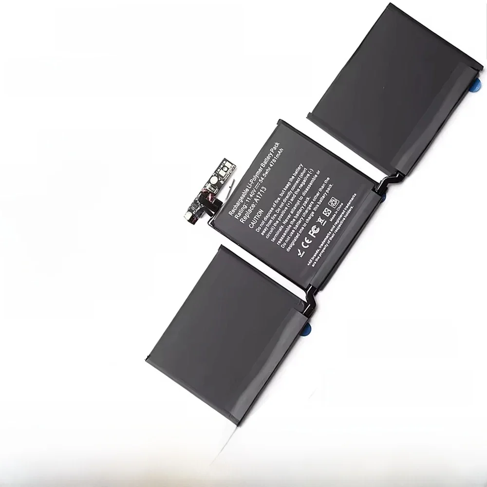 A1713 Battery For Apple MacBook Pro 13" 13 Inch A1708 2016 2017 EMC 2978 3164 020-00946 MLL42LL Batteries 11.4V 54.5WH 4781mAh