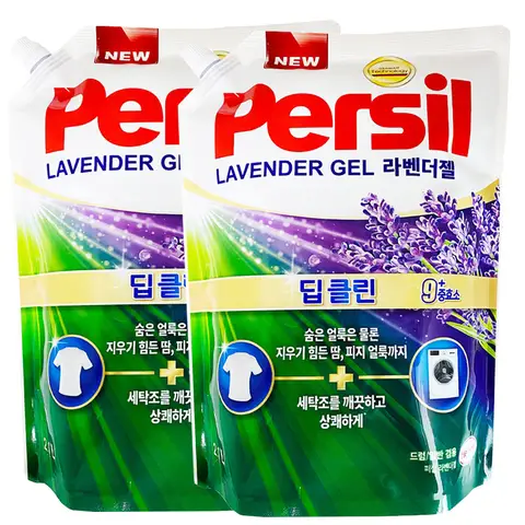 퍼실 라벤더 겸용 리필 2.1L x 2개 세탁세제 액체세제