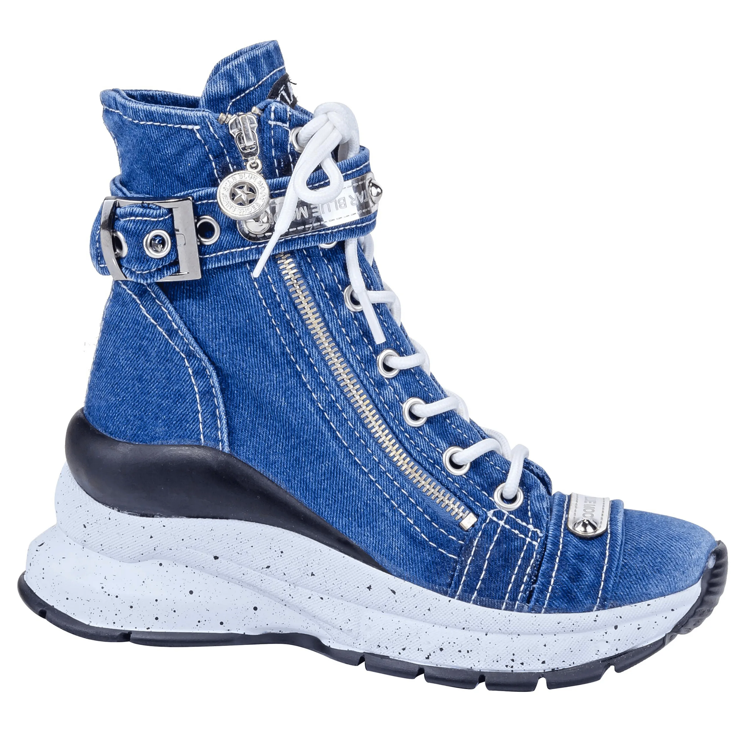 Sepatu Bot Jeans, Sepatu Bot Olahraga Wanita Buatan Tangan, Sepatu Bot Seksi Wanita, Sepatu Bot Bertumit, Sepatu Bot Olahraga Tinggi, Sepatu Hadiah Ulang Tahun