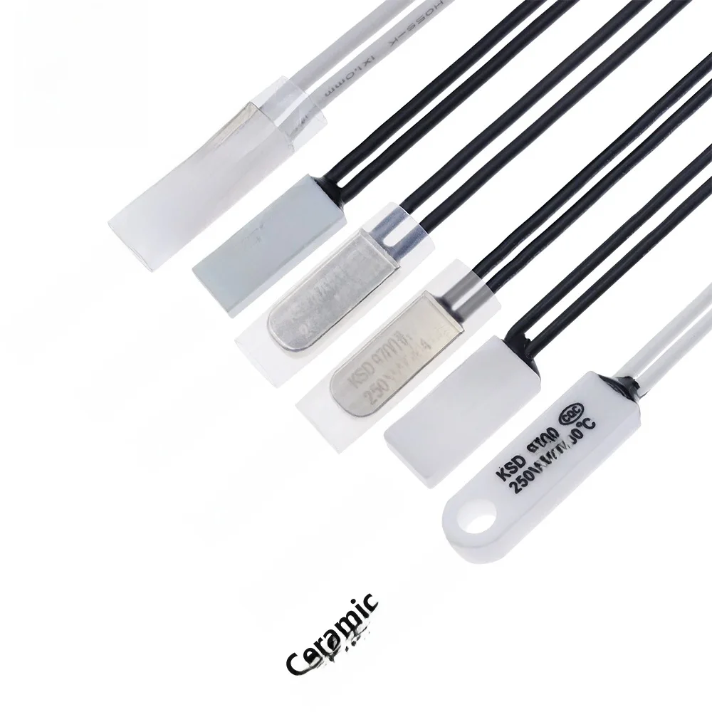 KSD9700 250V 5A 10A 16A 40-150 degrés Celsius normalement fermé disque bimétallique ouvert interrupteur de température fusible de température