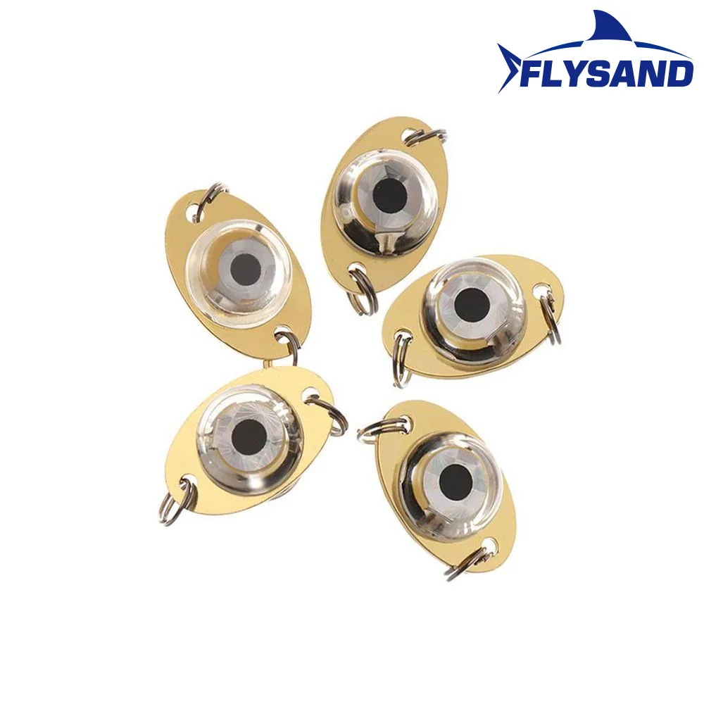 Flysand LED Fisch Lampe Mini Angel köder Licht Deep Drop Unterwasser Augen form Angeln Tintenfisch Köder Leucht köder Angeln Zubehör – Detail 4