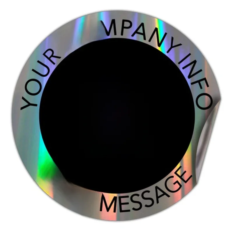 Autocollants holographiques brillants personnalisés, autocollants en vinyle holographique arc-en-ciel, autocollants holographiques personnalisés, autocollant holographique personnalisé