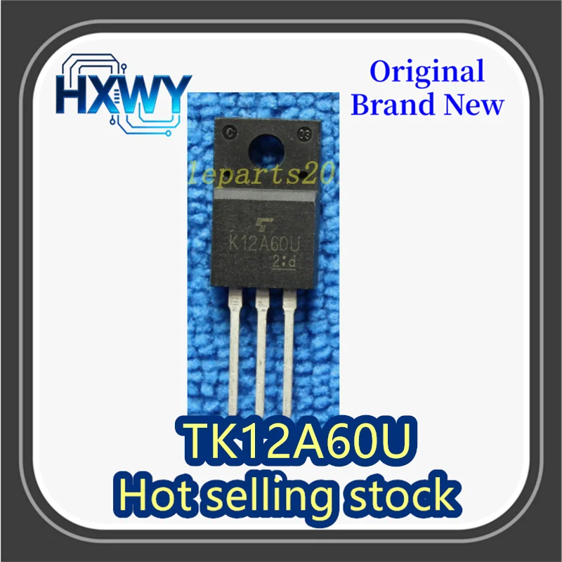 

(10/50 pieces) K12A60U TK12A60U Through-hole TO220F MOSFET Plastic Encapsulated, 12A/600V Brand New Original
